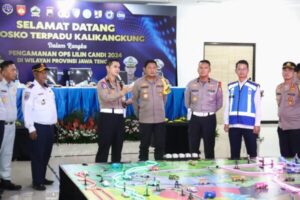 Kapolda Jateng Periksa Persiapan Gt Kalikangkung Hadapi Lonjakan Arus Lalu