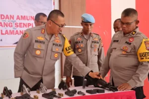 Tingkatkan Disiplin, Polres Lamandau Gelar Pemeriksaan Senjata Api Anggota