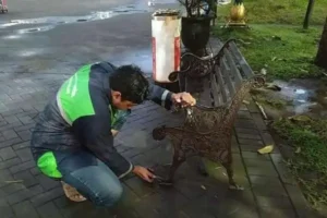 Bangku Taman Dirusak, Dlh Kota Malang Akan Pasang Cctv Di