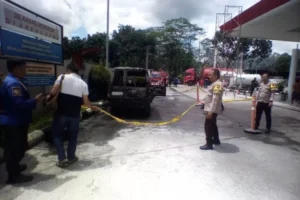 Mobil Ludes Di Spbu Bobotsari, Kebakaran Diduga Akibat Masalah Kelistrikan