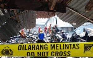 Puslabfor Polda Jateng Dalami Kebakaran Pasar Induk Cepu