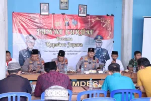 Kapolres Jepara Perdana Hadiri Jumat Curhat, Ajak Warga Jaga Kamtibmas