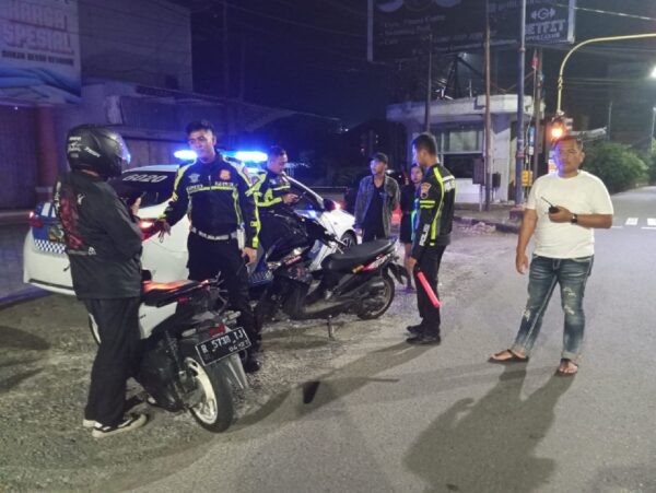 Polresta Banyumas Tindak 7 Motor Knalpot Bronk Dalam Patroli Blp