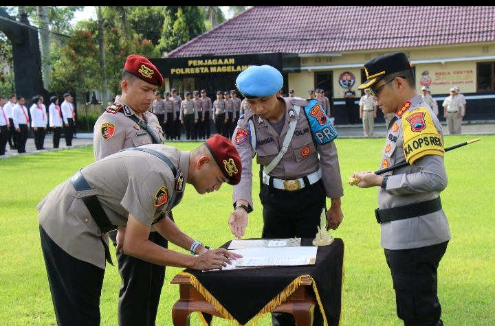 Polresta Magelang Gelar Sertijab, Kombes Pol Herbin G. J. Sianipar