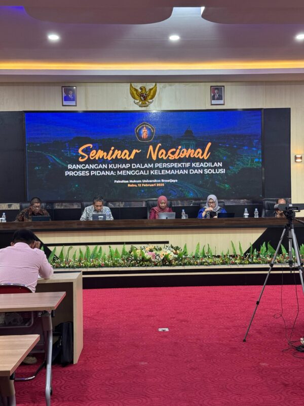 Seminar Nasional: Rekomendasi Perbaikan Rancangan Kuhap Demi Keadilan Yang Lebih