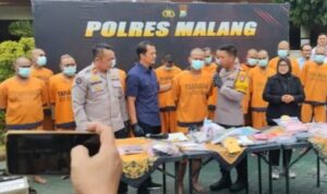 Sepanjang Januari, Polres Malang Tangkap 18 Tersangka Terkait Obat Terlarang