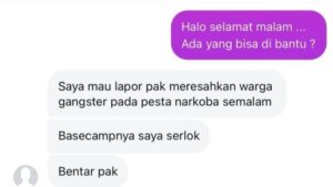 Dapat informasi via dm, polisi bongkar pesta narkoba gangster di