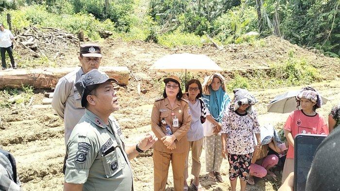 Dugaan pembalakan hutan, polres humbahas cek lokasi pembukaan lahan