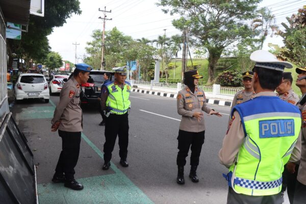 Kapolres magelang kota pantau kesiapan pospam dan posyan jelang mudik