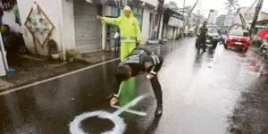 Kecelakaan di jalan galunggung, pelajar sma meninggal setelah motor hilang