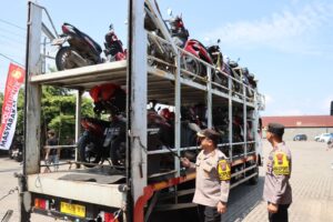 Polda jateng kick off program valet ride, pemudik antusias