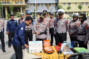 Pospam lebaran polres sukoharjo, ada fasilitas khusus untuk anak