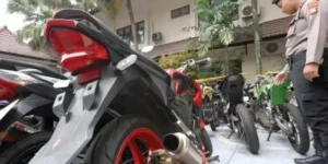 Razia balap liar, polisi sita 105 motor di malang kota