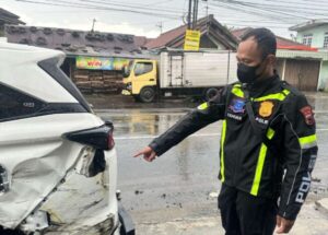 Sokaraja banyumas geger, kecelakaan beruntun terjadi akibat pecah ban