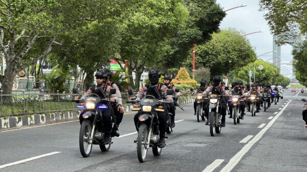 Amankan Natal, Brimob Kalteng Intensifkan Patroli Di Palangka Raya