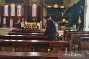 Jelang Nataru, Polresta Surakarta Cek Fasilitas Gereja Santo Antonius Purbayan