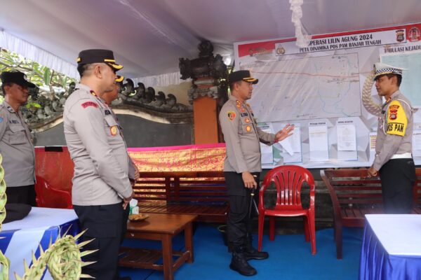 Kapolres Jembrana Tinjau Pos Pengamanan Operasi Lilin Agung 2024