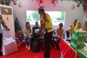 Makan Gratis Untuk Pemudik, Inisiatif Polres Pemalang Sambut Perjalanan Aman