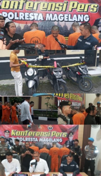 Polresta Magelang Tangkap Kawanan Curanmor Yang Kerap Beraksi