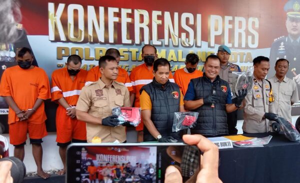 Polresta Malang Kota Amankan 5 Pelaku Curanmor Menjelang Akhir Tahun