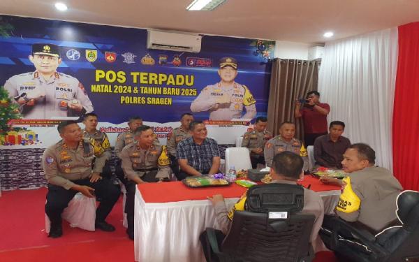 Supervisi Polda Jateng Di Sragen: Kapolres Dampingi Tinjauan Pos Terpadu