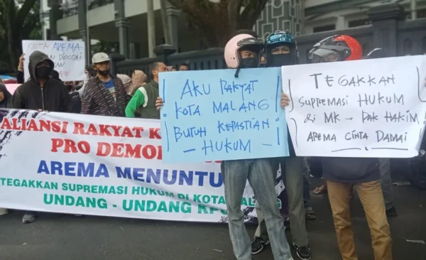 Dukung Kebebasan Berpendapat, Polresta Malang Kota Kawal Aksi Dengan Humanis