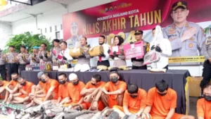 Kota Malang Cetak Rekor, Kasus Kriminalitas Tuntas Lebih Dari 100