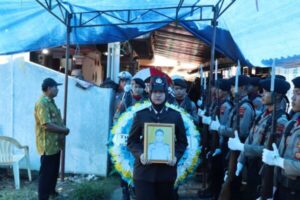 Penghormatan Terakhir, Anggota Polres Brebes Naik Pangkat Setelah Gugur