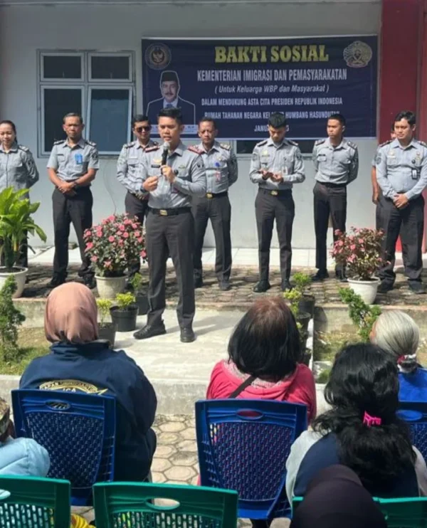 Rutan Kelas Iib Humbahas Lakukan Bakti Sosial Sebagai Bentuk Pengabdian