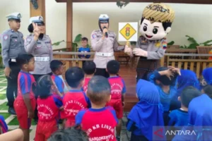 Anak Anak Diberi Edukasi Tertib Lalu Lintas Oleh Polres Jepara