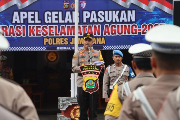 Apel Gelar Pasukan, Polres Jembrana Fokus Pengamanan Operasi Keselamatan 2025