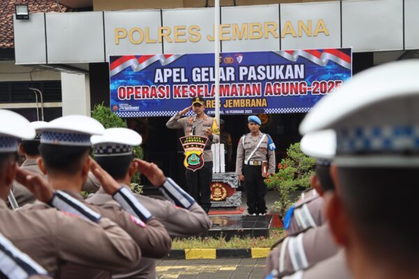 Apel Gelar Pasukan, Polres Jembrana Siap Laksanakan Operasi Keselamatan Agung