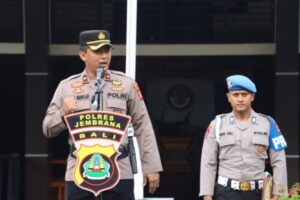 Disiplin Di Awal Pekan, Polres Jembrana Adakan Apel Jam Pimpinan