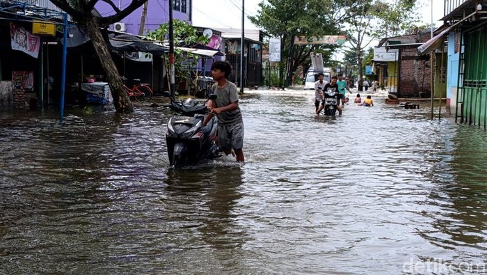 Hujan Deras Sebabkan Banjir Di Sayung Demak, Sejumlah Desa Terendam