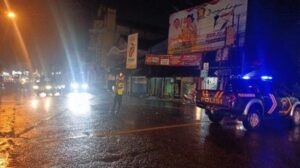 Jalur Provinsi Jepara Kudus Terdampak Banjir, Polres Jepara Ambil Tindakan