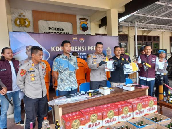 Jaringan Narkoba Di Grobogan Terbongkar, Lima Pelaku Diciduk Dengan Barang