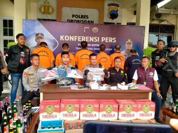 Jelang Ramadhan, Polres Grobogan Rilis Pengungkapan Kasus Kriminal