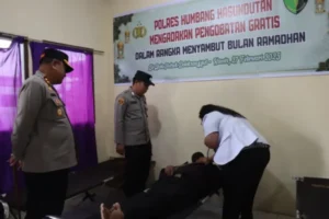 Polres Humbahas Gelar Layanan Kesehatan Gratis Jelang Ramadhan