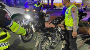 Cegah balap liar, polres grobogan sita 9 sepeda motor