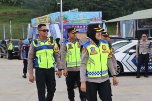 Cegah kepadatan, kapolres semarang periksa kesiapan pos pengamanan mudik