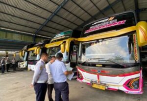 Dishub banyumas intensifkan pemeriksaan kelaikan bus menjelang lebaran