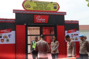 Pastikan keamanan pemudik, kapolres magelang kota cek pospam dan posyan