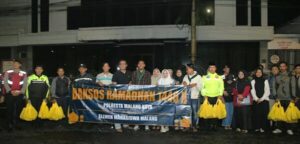 Perkuat harkamtibmas, polresta malang kota laksanakan sahur on the road