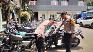 Polresta malang kota sita 130 motor yang terindikasi balap liar