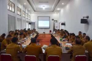 Rapat koordinasi pemkab humbahas, prioritaskan kebersihan lingkungan