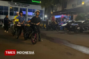 Razia balap liar, polresta malang kota sita 105 motor