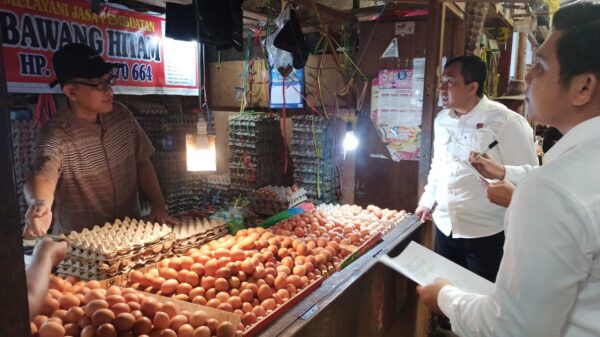 Satgas pangan polda kalteng sidak pasar tradisional, pastikan stok aman