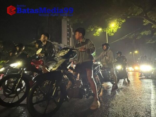 Satlantas polresta malang kota bubarkan balap liar di awal ramadan