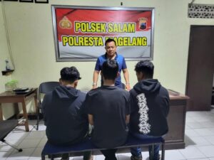 Tawuran di salam magelang, tiga remaja ditangkap aparat